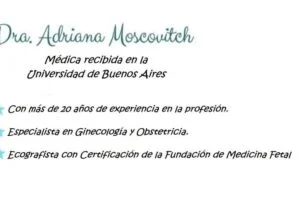 Dra. Adriana Moscovitch – GINECO.AR